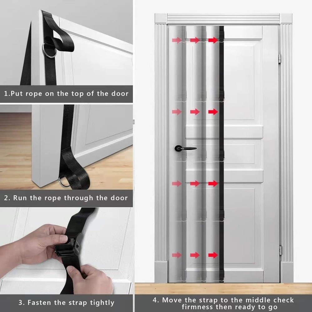 حزام تثبيت الباب للتمارين المن - مراجعة Pull Up Assist Band وسعره